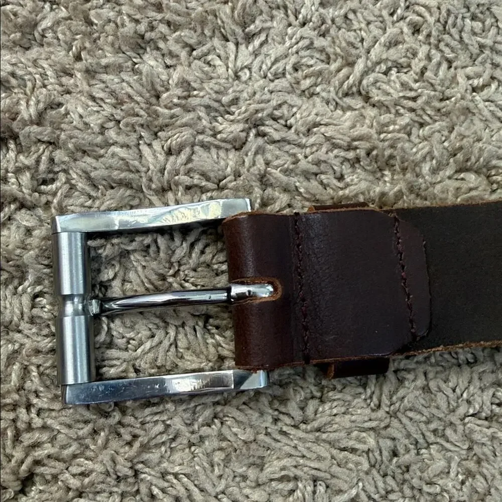 Lejon Tulliani Men's Brown Soft Leather Belt Size 34